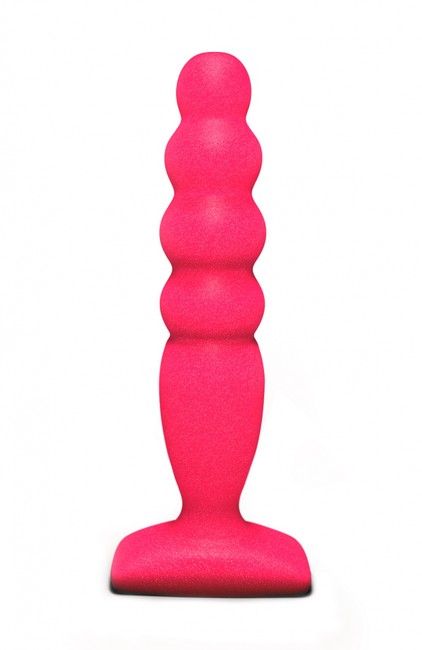 Анальный стимулятор Large Bubble Plug Pink (14,4 см , розовый)