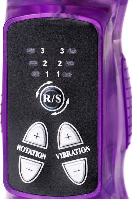 Ротационный вибратор с клиторальным стимулятором A-Toys High-Tech fantasy (8 режимов вибрации, 4 ротации)