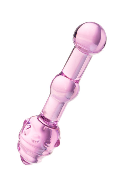 Стеклянная анальная втулка Sexus Glass (16 см , розовый)