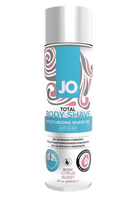 Концентрированный гель для бритья и интим-гигиены Jo Total Body Anti-Bump Shaving Gel цитрусовый 240 мл