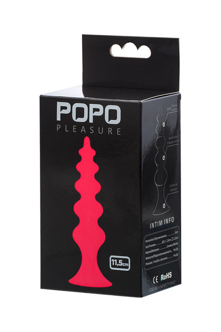 Анальная втулка на присоске Popo Pleasure (11,5 см)