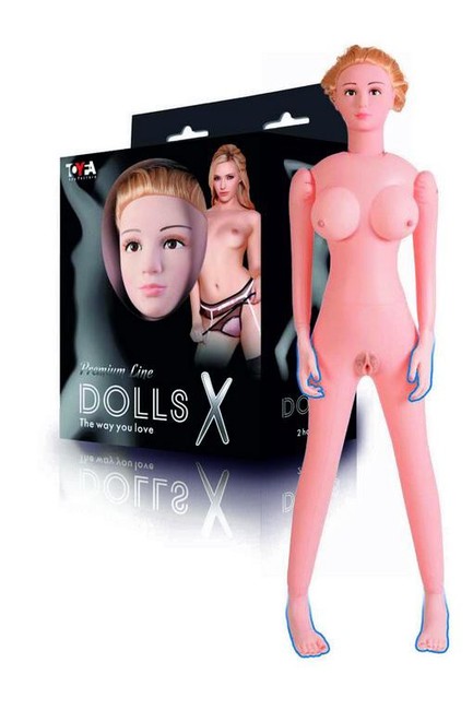Надувная кукла с реалистичной головой, руками и ногами Dolls X