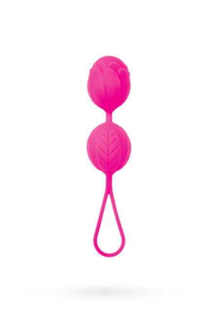 Вагинальные шарики со смещенным центром тяжести Pleasure Balls  (ярко-розовый )