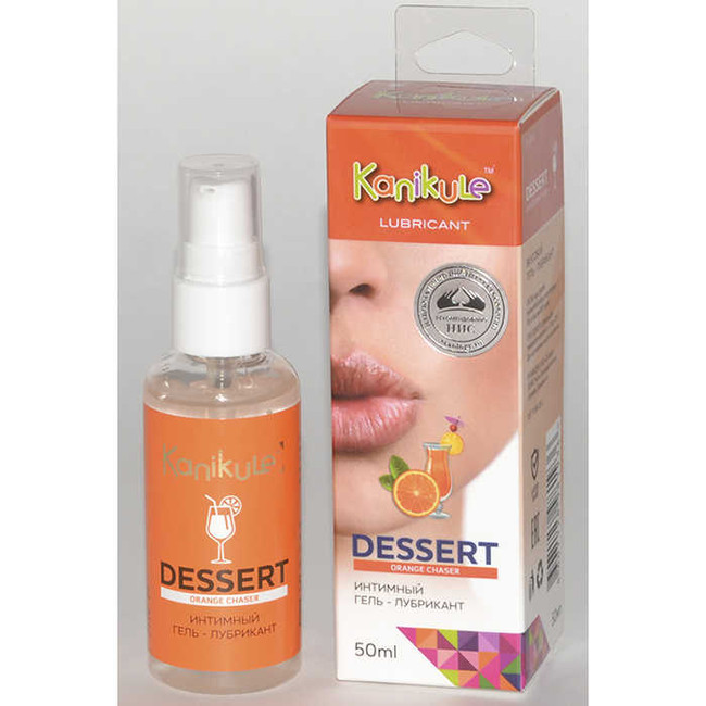 Лубрикант Kanikule Desert со вкусом «Апельсиновый чайзер» на водной основе, 50 мл