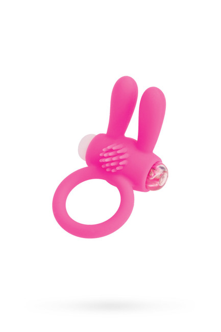 Эрекционное кольцо с ушками A-Toys (розовый)