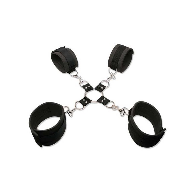БДСМ набор Extreme Hog-Tie Kit наручники+наножники,  соединенные цепочкой