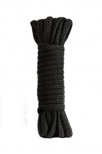 Черная веревка для связывания Bondage Rope Black (9 м ,  черный )