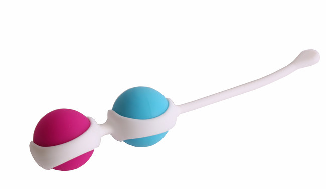 Вагинальные шарики разного веса в силиконовой оболочке  , легкие (малиновый, голубой, белый)