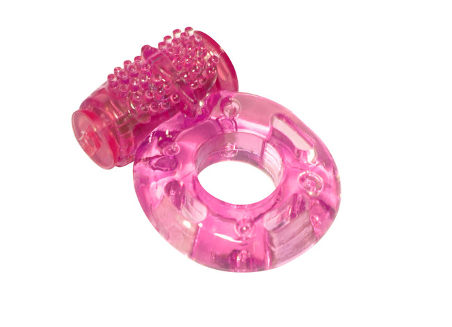 Эрекционное кольцо с вибрацией Rings Axle-pin pink