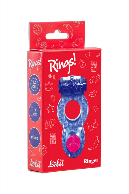 Эрекционное кольцо с вибрацией Rings Ringer purple