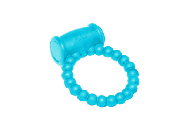 Эрекционное силиконовое кольцо с вибрацией Rings Drums sky blue