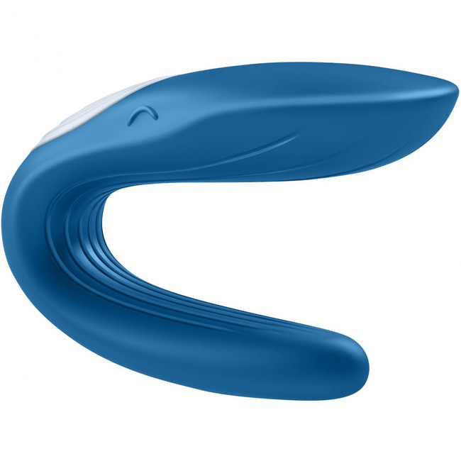 Массажер для пар Satisfyer Partner Whale (10 режимов, голубой )