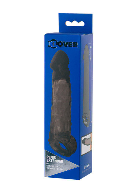 Стимулирующая насадка на пенис с креплением за мошонку XLover , (19,5 см)