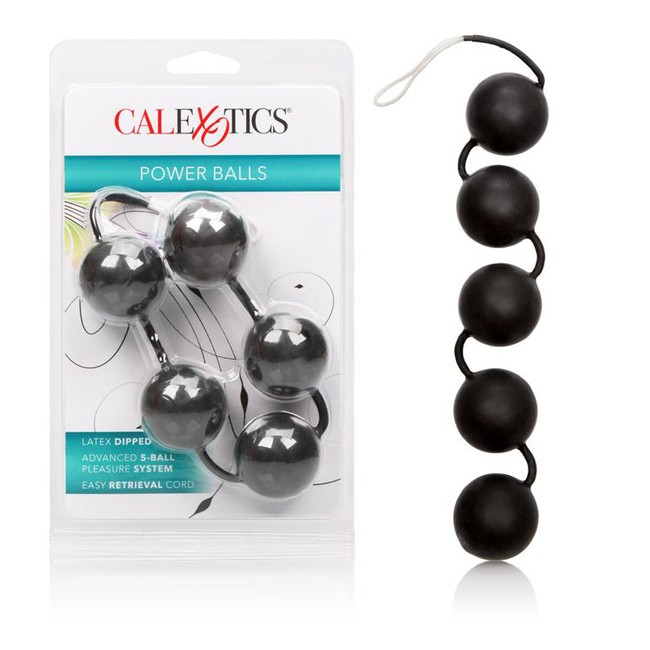 Пять шариков в латексной оболочке California Exotic «Anna Malles Power Balls»