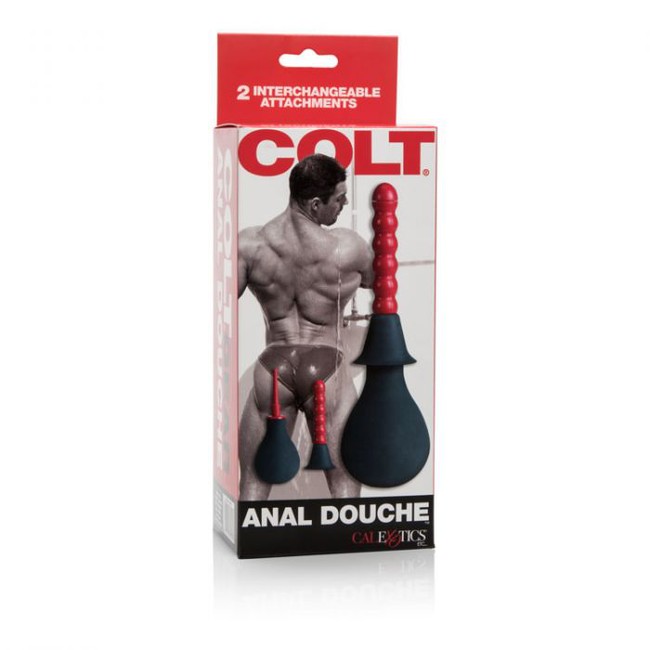 Анальный душ COLT® Anal Douche™ рифлёный черный