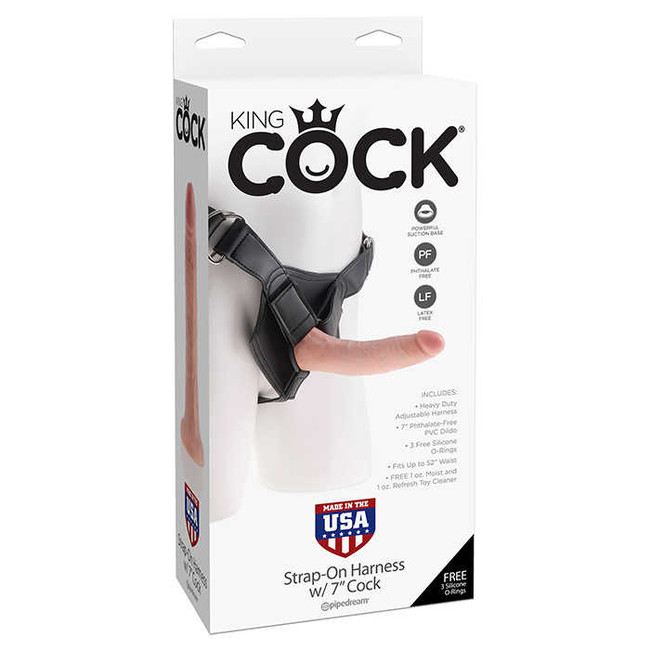 Страпон Strap-on Harness 7 Cock трусики с телесной насадкой