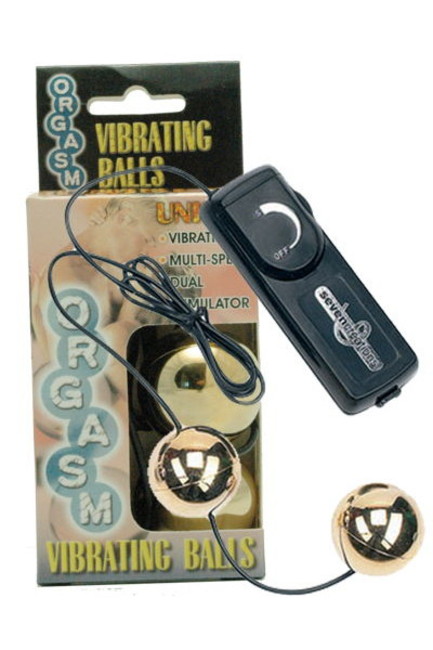 Виброшарики Orgasm Vibrating Balls (золотистые)