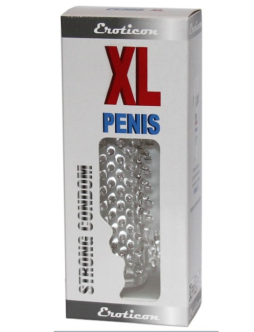 Насадка с пупырышками и стимулирующим отростком из серии PENIS XL