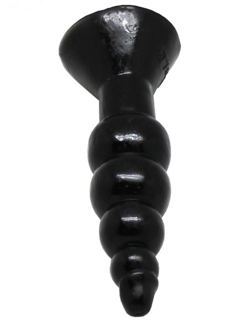 Гелевый анальный массажёр (черный) 45х170 мм