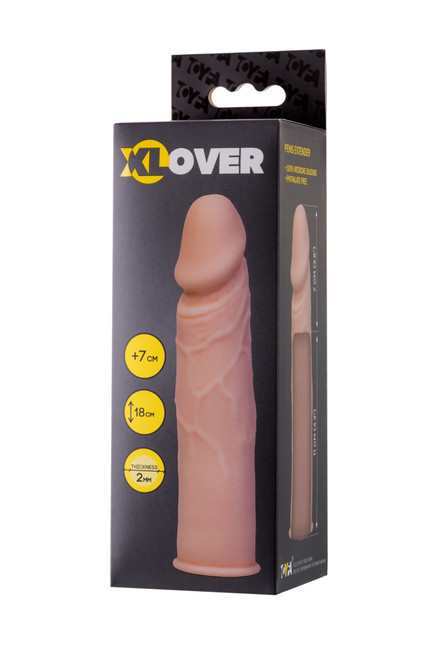 Насадка-реалистик на пенис из серии XLover  ( 18 см )