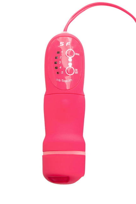 Анальный стимулятор с вибрацией на присоске PoPo Pleasure 13,0 см (розовая)
