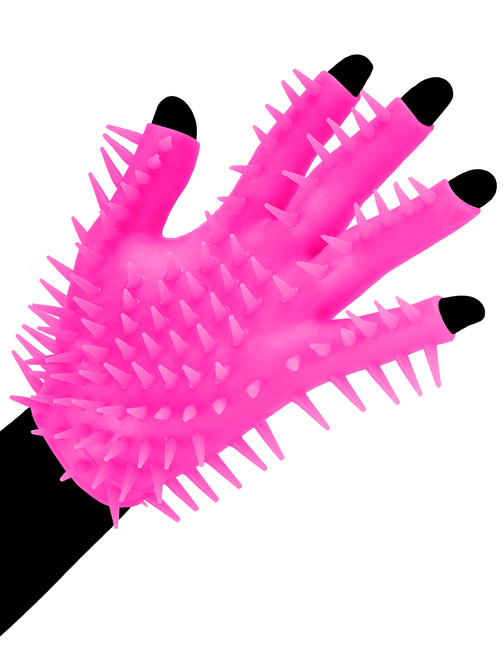 Перчатка для чувственной стимуляции эрогенных зон Neon Luv Glove розовая