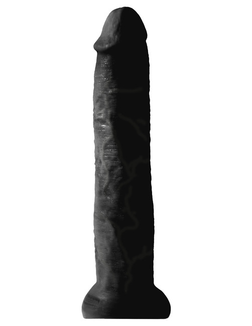 Фаллоимитатор-гигант на присоске черный King Cock 13 Cock Black