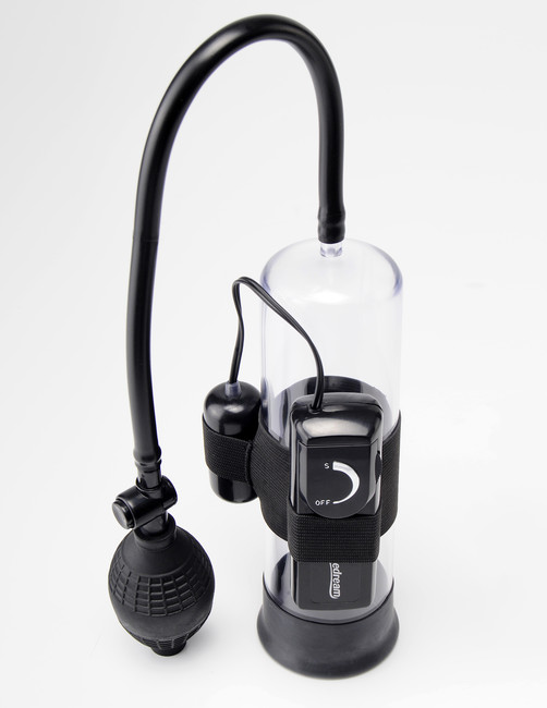 Помпа мужская Pump Worx Beginner's Vibrating Pump с вибрацией черная