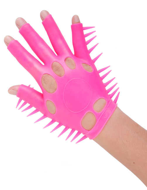 Перчатка для чувственной стимуляции эрогенных зон Neon Luv Glove розовая