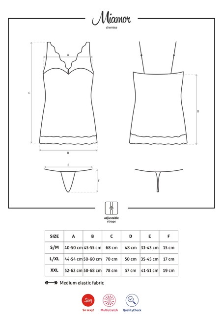 Черное мини-платье с камушками на груди Miamor Chemise LXL (46-48)
