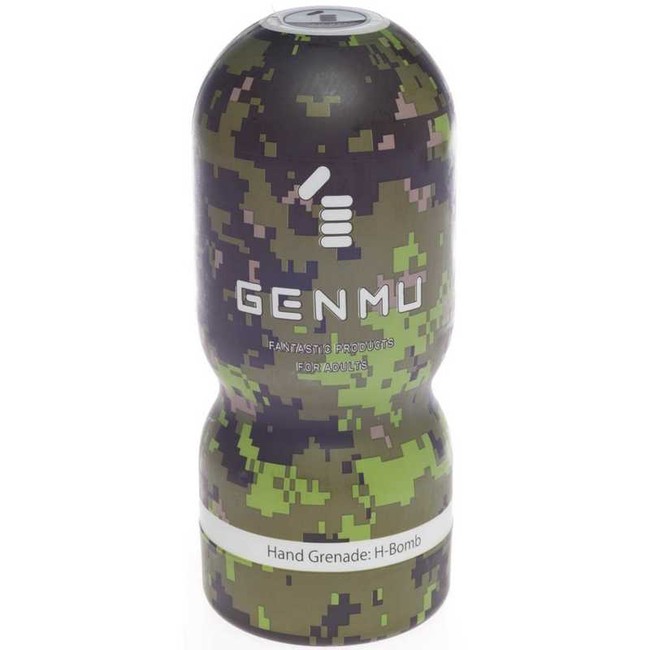 Мастурбатор из силиконового геля Genmu Weapon H-Bomb, зеленый