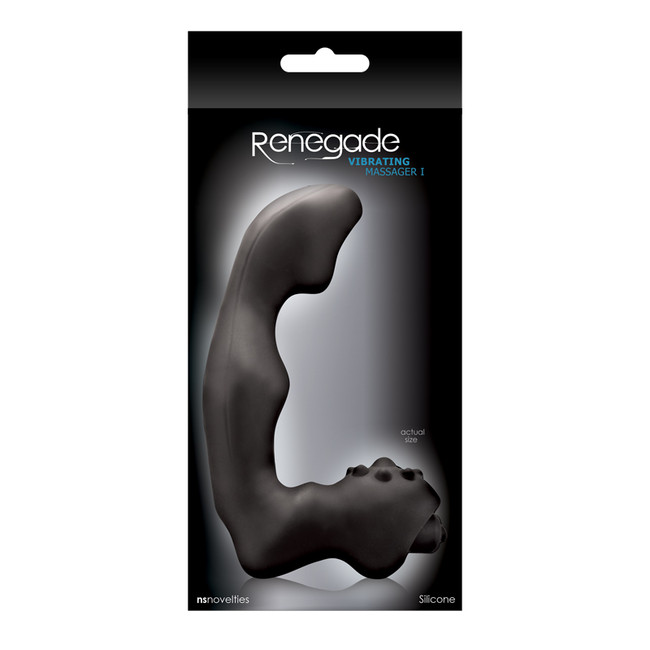 Анатомический вибростимулятор Renegade Vibrating Massager малый (черный)