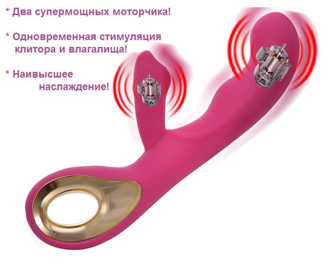 Мультискоростной перезаряжаемый вибратор Sex Angel II,10 режимов (розовый)