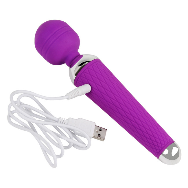 Маленький мощный силиконовый вибратор Female Massage Wand 10 режимов (розовый)