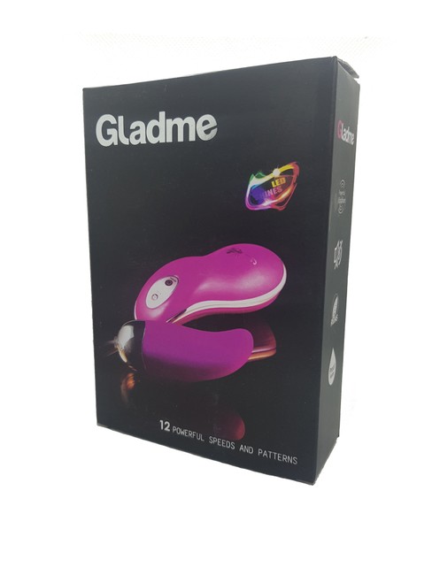 Вибро-пуля силиконовая с пультом управления Gladme (12 режимов вибрации)