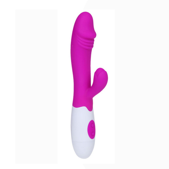 Силиконовый вибратор клиторально-вагинальный Pretty Love Snappy (фиолетовый)