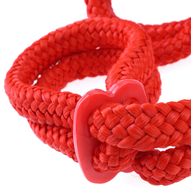 Фиксаторы Silk Rope Love Cuffs в стиле Японский шелк красные