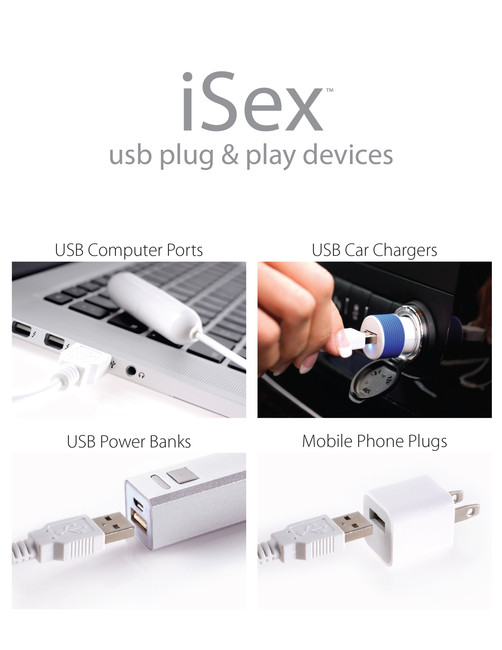 Вибро-пуля на проводе iSex USB Bullet White