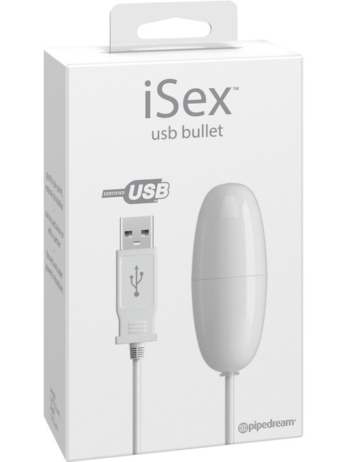 Вибро-пуля на проводе iSex USB Bullet White