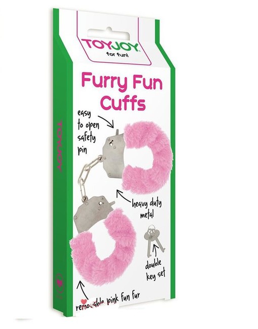 Наручники с мехом Furry Fun Cuffs Pink