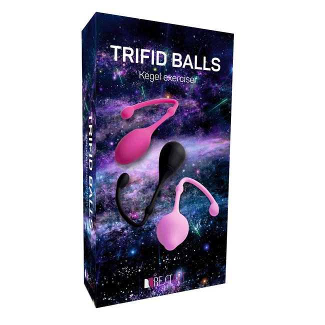Набор из трех вагинальных шариков различной массы и формы Trifid Balls