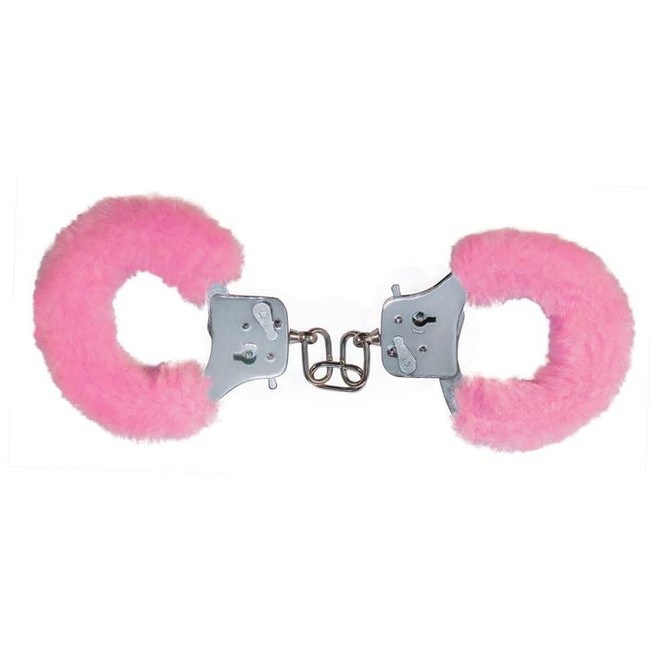 Наручники с мехом Furry Fun Cuffs Pink