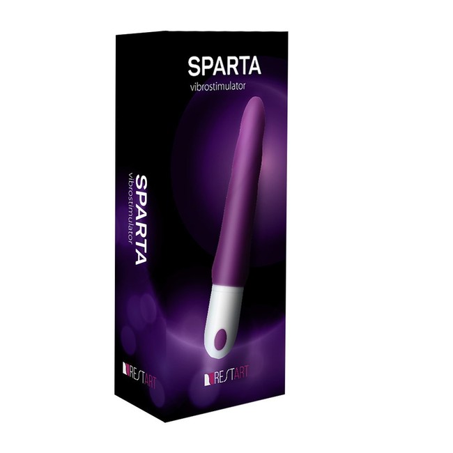 Фиолетовый гибкий рельефный вибратор Sparta  ( 9 режимов )
