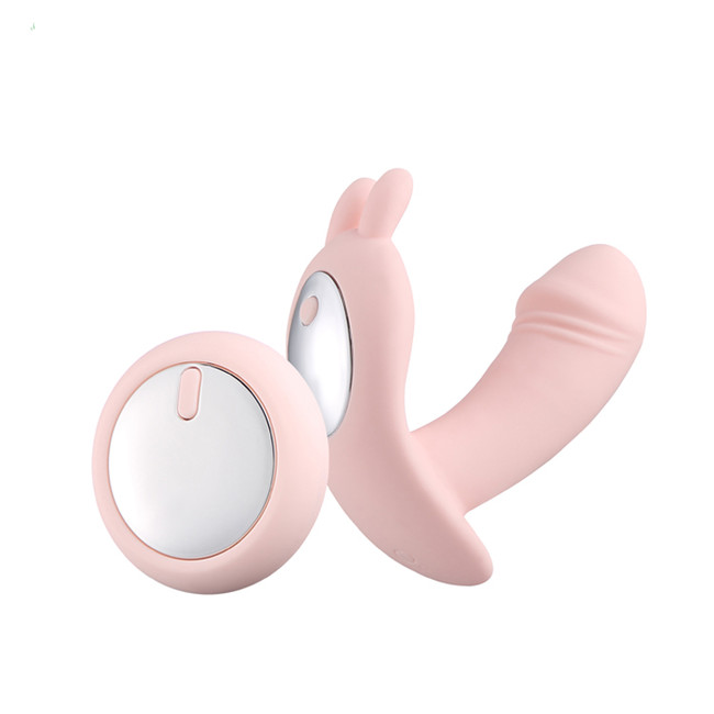 Беспроводной клиторально-вагинальный  стимулятор розовый (перезаряжаемый)