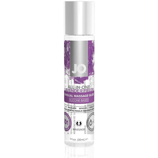 Массажное гель-масло на силиконовой основе All-In-One Massage Gel Lavender, 30 мл