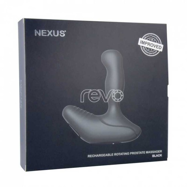 Вибромассажер простаты с вращающейся головкой Nexus Revo  Black