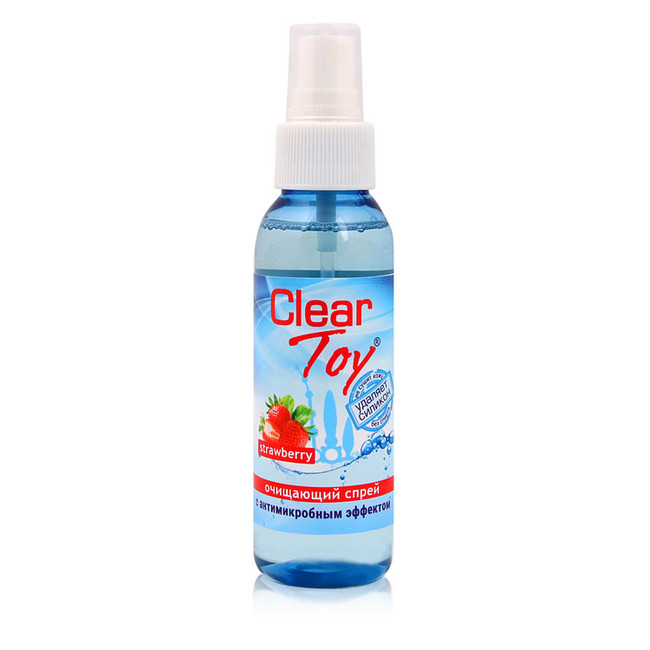 Очищающий спрей с антимикробным эффектом с ароматом клубники  Clear Toy STRAWBERRY (100 мл)