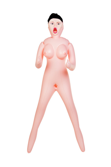 Кукла надувная Scarlett, рыжая, Toyfa Dolls-X Passion, с тремя отверстиями
